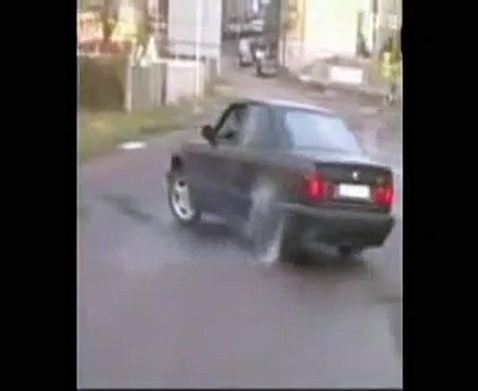 palenie gumy bmw 535i wybuch katalizatora