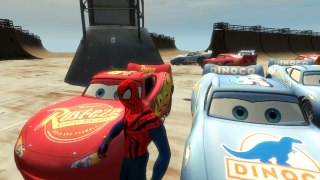 ★★★ Lightning McQueen ★★★ Dinoco Disney Pixar Cars and Spiderman & Nursery Rhymes Songs for Children