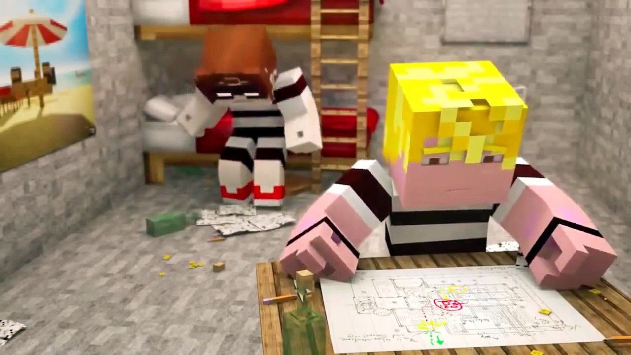 Побег Minecraft анимация