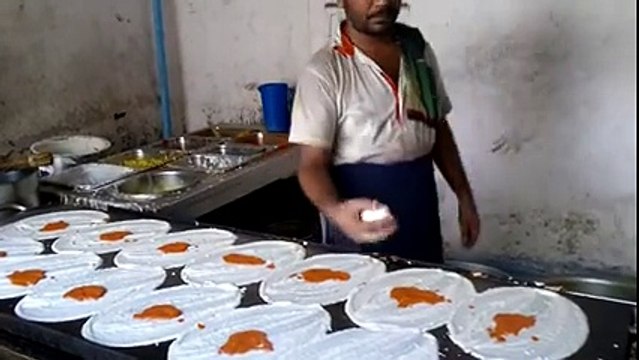 Dosa King - 14 Dosas in 5 Minutes - How to make Dosa - street food