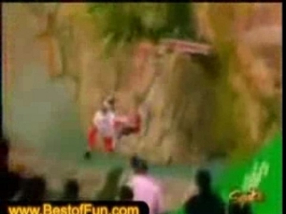 chute en moto trial