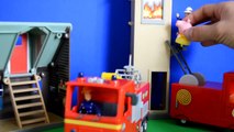 New Fireman Sam Episode Peppa Pig Training Tower Rescue Jupiter Fire engine Story