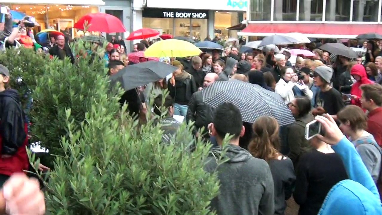 Grünen-Stand im Uni-Center am 12.09.2015
