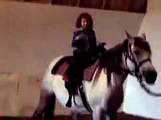 Daughter's First Riding Lesson