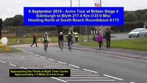 Aviva Tour of Britain: Edinburgh to Blyth - Near the End of Stage 4 - 09 09 2015