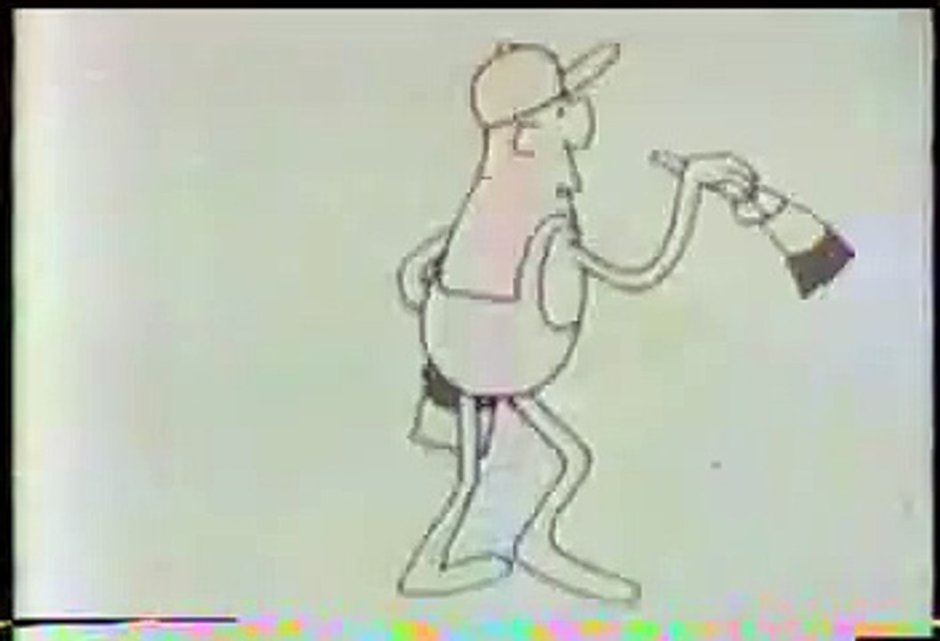 Sesame Street - Man painting screen red