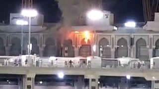 small fire at the Grand Mosque in #Makkah on Sunday