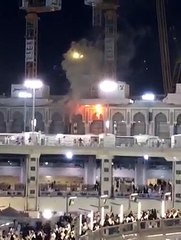 small fire at the Grand Mosque in #Makkah on Sunday