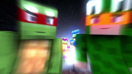 Minecraft Parody   TEENAGE MUTANT NINJA TURTLES w   Little Kelly