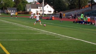 083015 Scrimmage #16  Candis Kapuscinski Header Goal with #2 Mackenzie Berger Assist