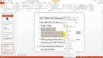 HP 240 G3 Drivers For Windows 7/8.1 (64bit)