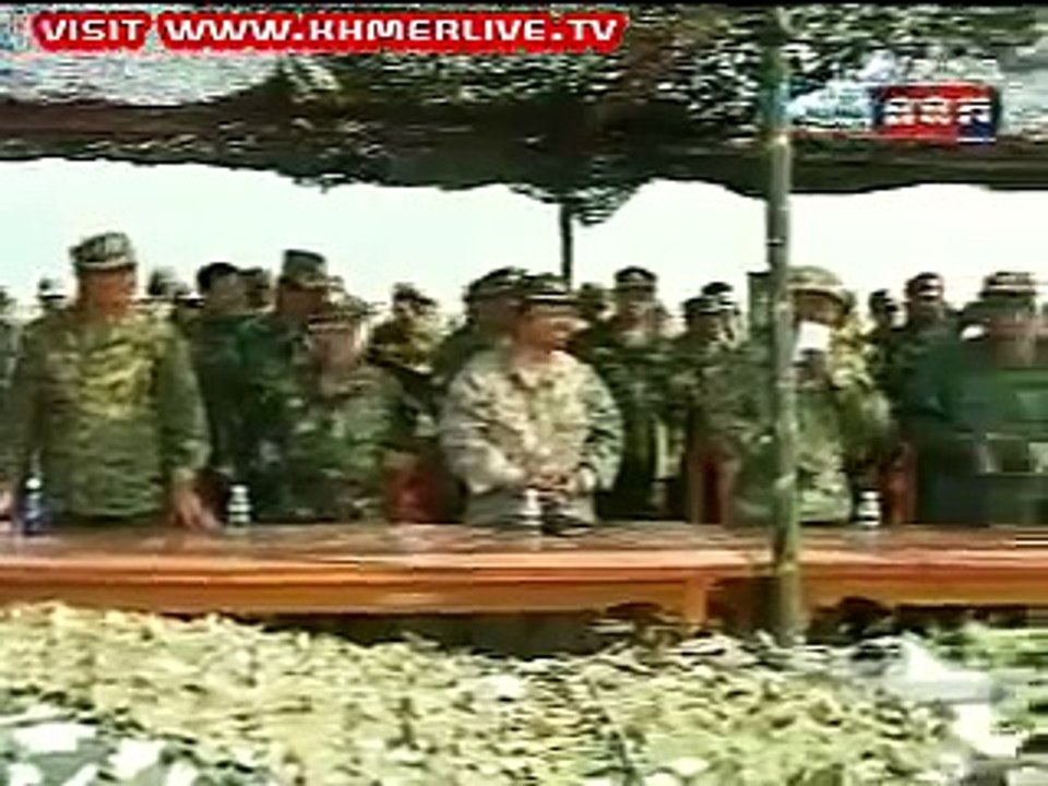 Cambodian Military BM-21 Multiple Launch Rocket System test 3/5