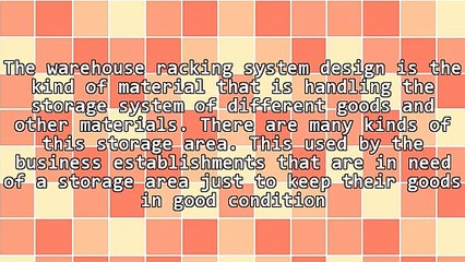 Factors To Consider In Warehouse Racking System Design