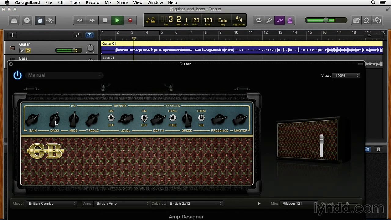 Garage Band Tutorial 025 Customizing the guitar sound