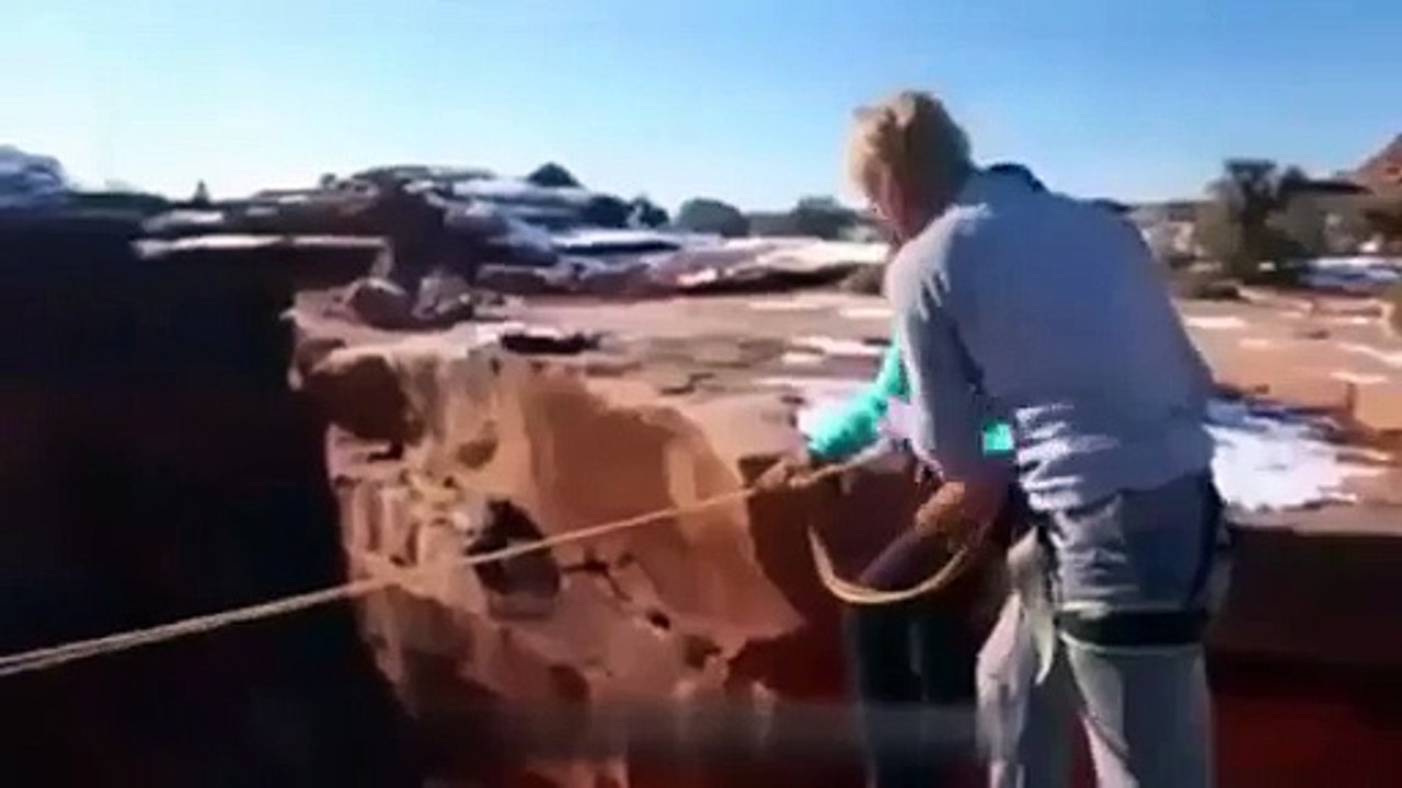 Amazing video- Boy Pushed his Girlfriend from High Mountain