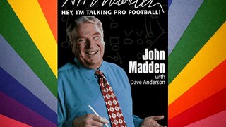 All Madden: Hey I'm Talking Pro Football! Free Books