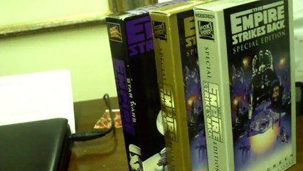 3 Different VHS Versions of Star Wars Episode V: The Empire Strikes Back