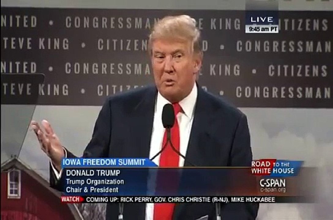 Donald Trump Blasts Jeb Bush, Mitt Romney at "Iowa Freedom Summit"