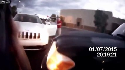 LiveLeak   Bodycam Shows Police Taser, Arrest Carjacker