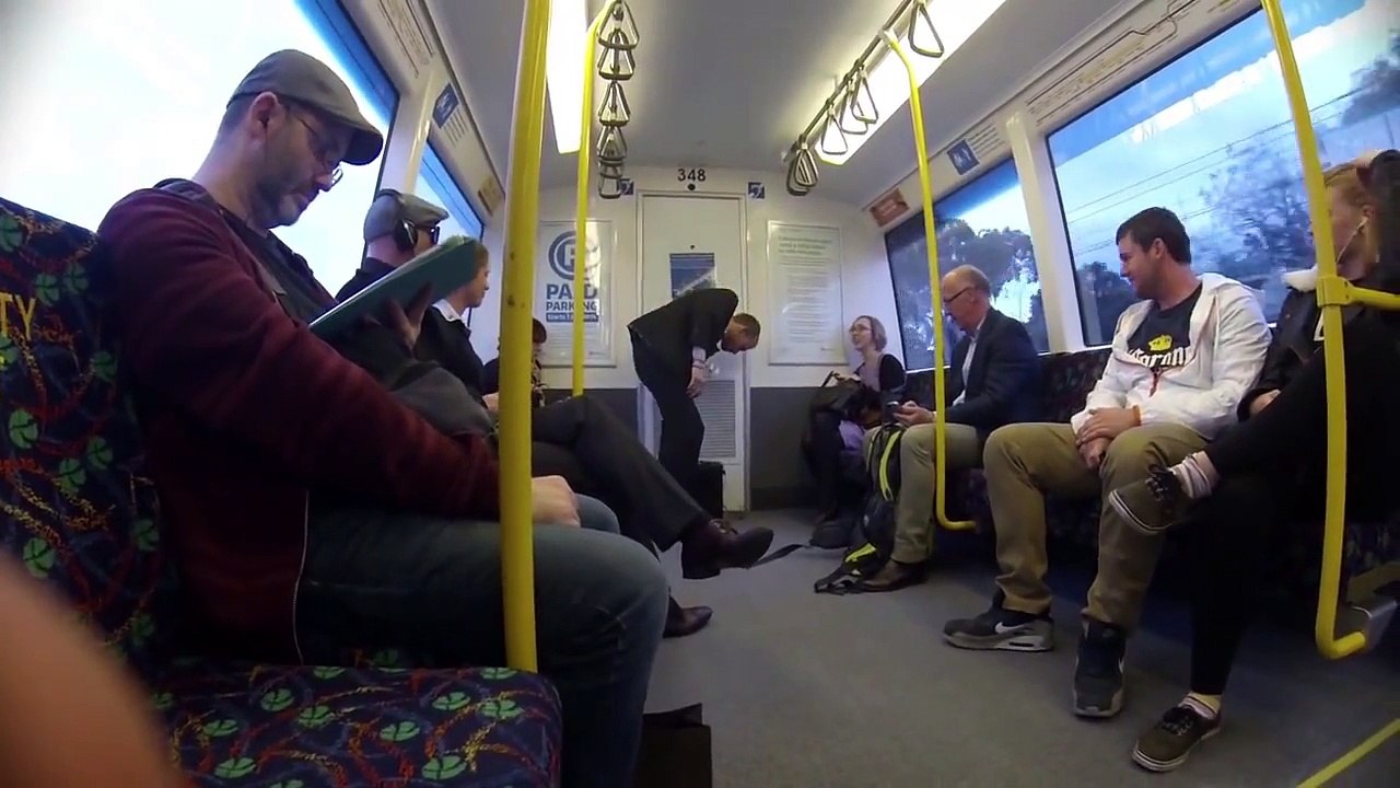 Man Surprises Everyone on a Busy Train by Expressing Himself!!!