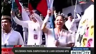 Pidato Capres Jokowi dan Prabowo Saat Mendapat Nomer Urut di KPU
