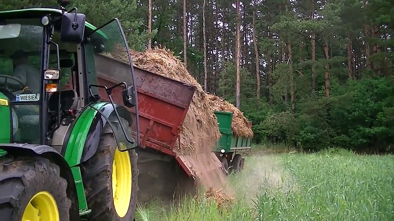 Letni obornik 2012r. (John Deere 5100R, Deutz-Fahr K610)