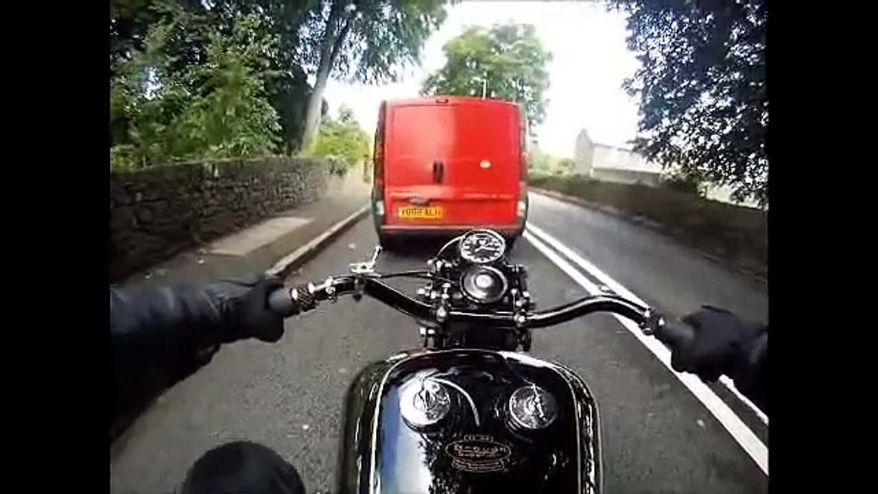 Riding a Brough Superior