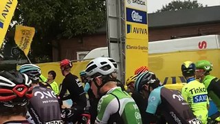Tour of Britain 2015 leaving Fakenham racecourse 12/9/15