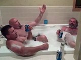 Four men in a tub