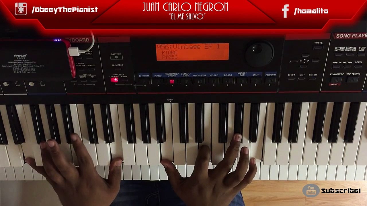 El Me Salvo | JC Negron | Piano Tutorial