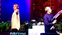 Justin Bieber breaks camera with a T-Shirt launcher on Ellen