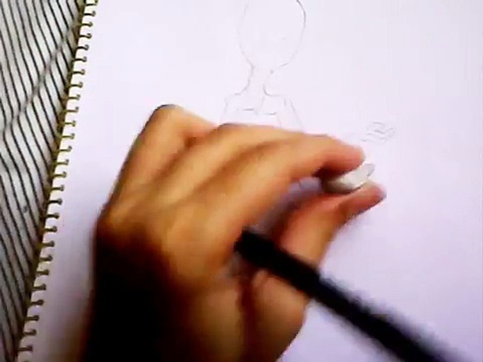 Drawing tutorial :girl in a cute dress^^(Part 1 )