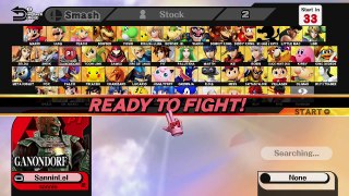 Super Smash bros Wii u Live For Glory Match[Ganondorf]#1