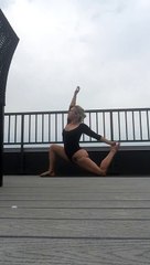 Yoga splits vinyasa flow