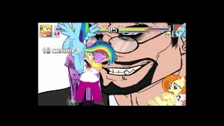 Mugen: Homer Simpson and Colonel Sanders vs Rainbow Dash and FlutterShy