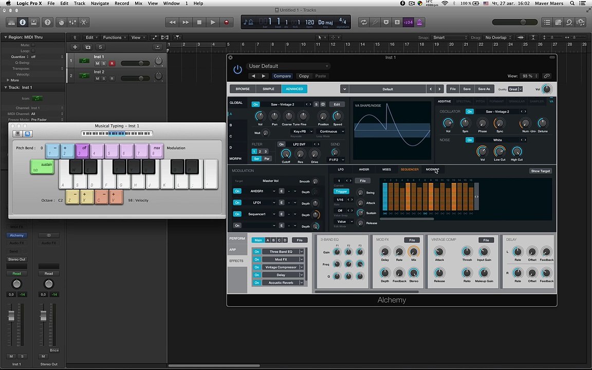 Обзор Logic Pro X 10.2.0 [Logic Pro Help]