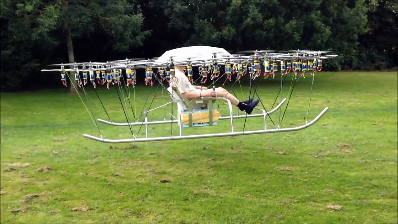 The Swarm Manned Aerial Vehicle Multirotor Super Drone Flying