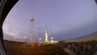 GoPro Camera Captures Antares Explosion