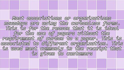 Several Benefits When Using The Carbonless Forms