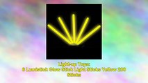 6 Lumistick Glow Stick Light Sticks Yellow 200 Sticks
