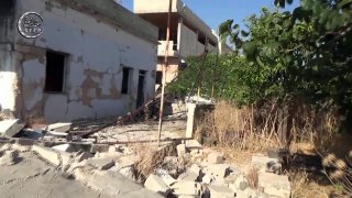 خطوة || آثار الدمار الناتج عن قصف قوات النظام لبلدة كفرزيتا في 