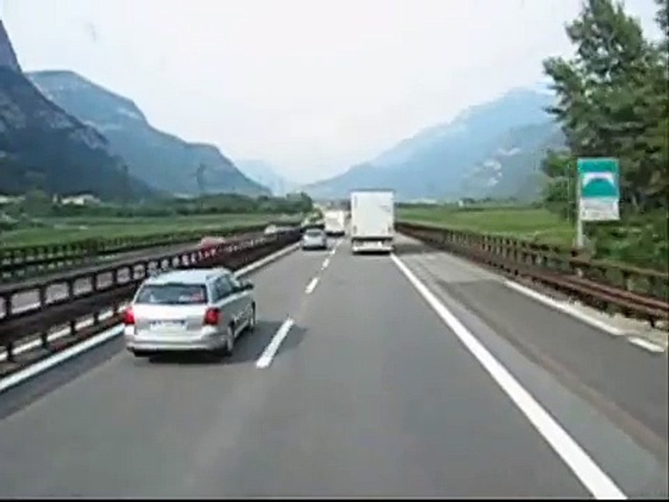 Truck video, Brenner, Italy