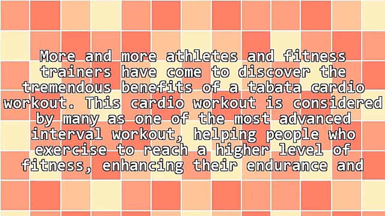 The Tabata Cardio Workout Routine