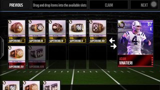 Madden mobile 16 road to the ring set complete!!!!