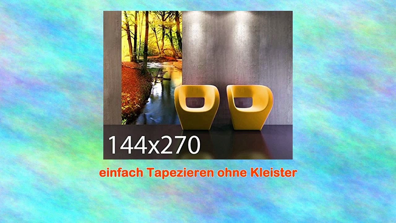 Selbstklebende Fototapete Wald Autumn Fairytale Tapete Wald Natur Bume Gre380cm