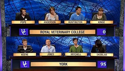 University Challenge S38E03 RVC vs. York