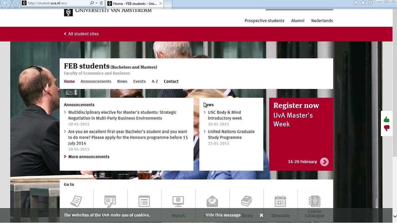 UvA Economics and Business - How to use the online Library