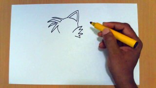 How to Draw Tails from Sonic