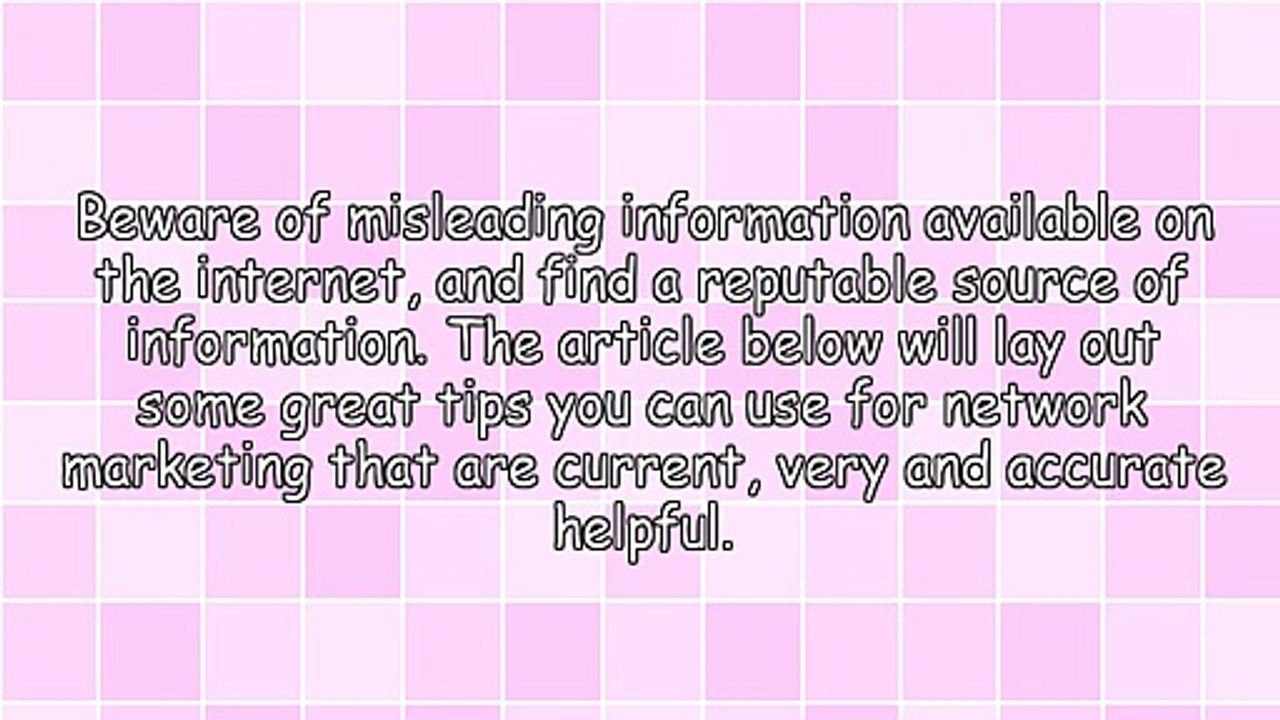 Tips You Can't Miss For Successful Network Marketing