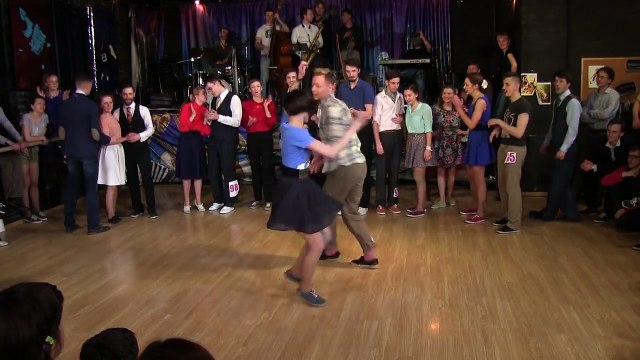 Fast Tempo Part of Lindy Hop Advanced Final Jam at Russian Swing Dance Championship 2015